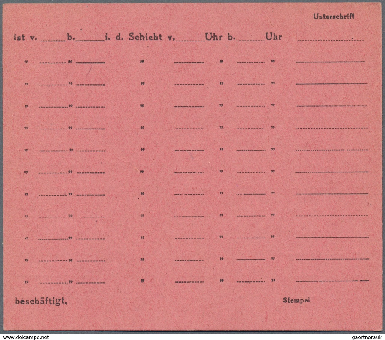 Ghetto-Post: 1944 Ca., LITZMANNSTADT, Konvolut Mit 3 Ungebrauchten Formularen, Dabei Eine Bescheinig - Other & Unclassified