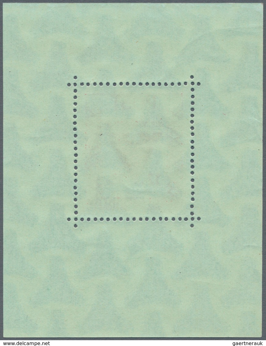 Deutsche Lokalausgaben Ab 1945: STORKOW: 1946, Opfer Des Faschismus, Blockausgabe Auf Grünem Papier, - Altri & Non Classificati