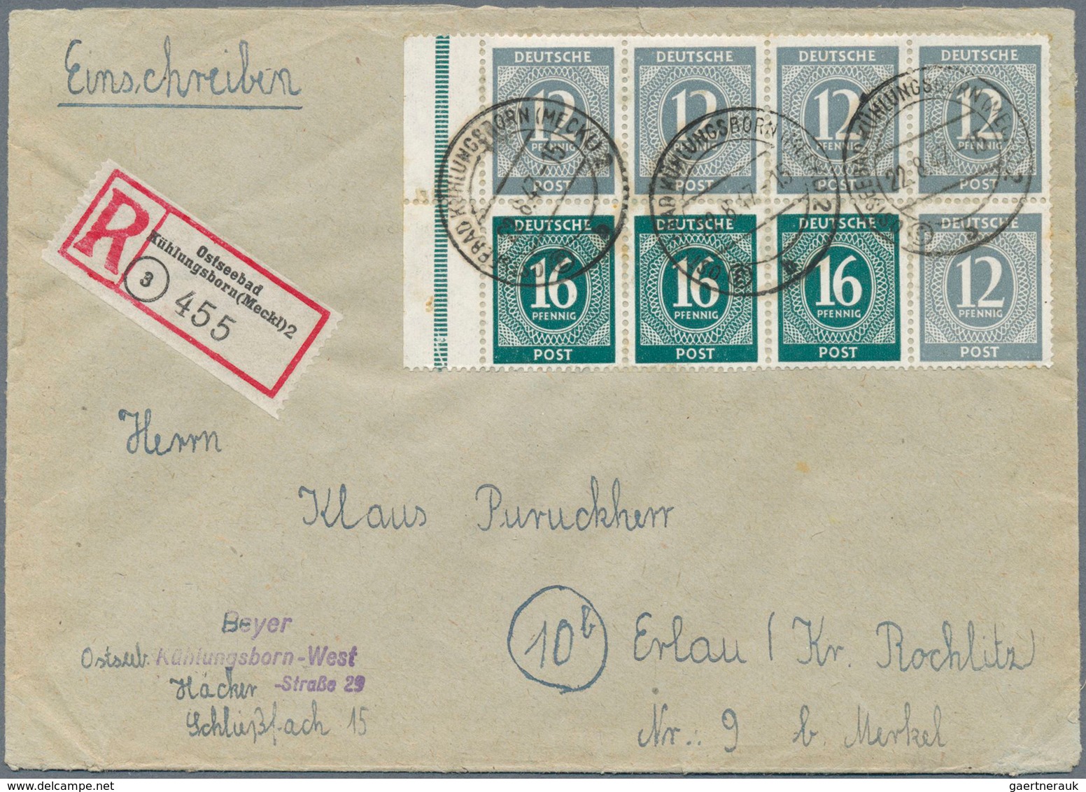 Alliierte Besetzung - Gemeinschaftsausgaben - Markenheftchen: 1946, Ziffer Heftchenblatt Mit 12 Und - Altri & Non Classificati