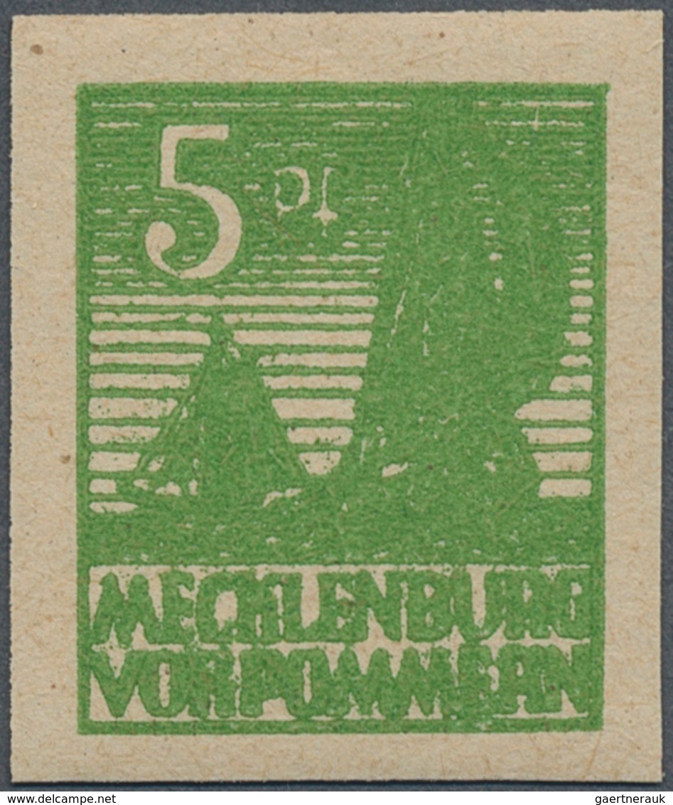 Sowjetische Zone - Mecklenburg-Vorpommern: 1946, Freimarke: Sogen. Abschiedsausgabe 5 Pf, Papier Y, - Other & Unclassified