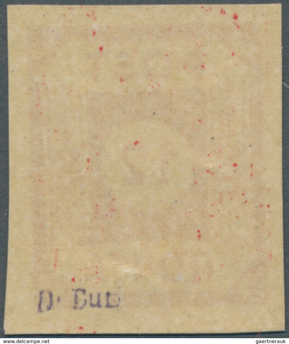 Sowjetische Zone - Ost-Sachsen: 1945, 12 Pfg. Potschta, Ölfarbe, Postfrisch, Sign. Dr.Dub. Mi. 650,- - Altri & Non Classificati