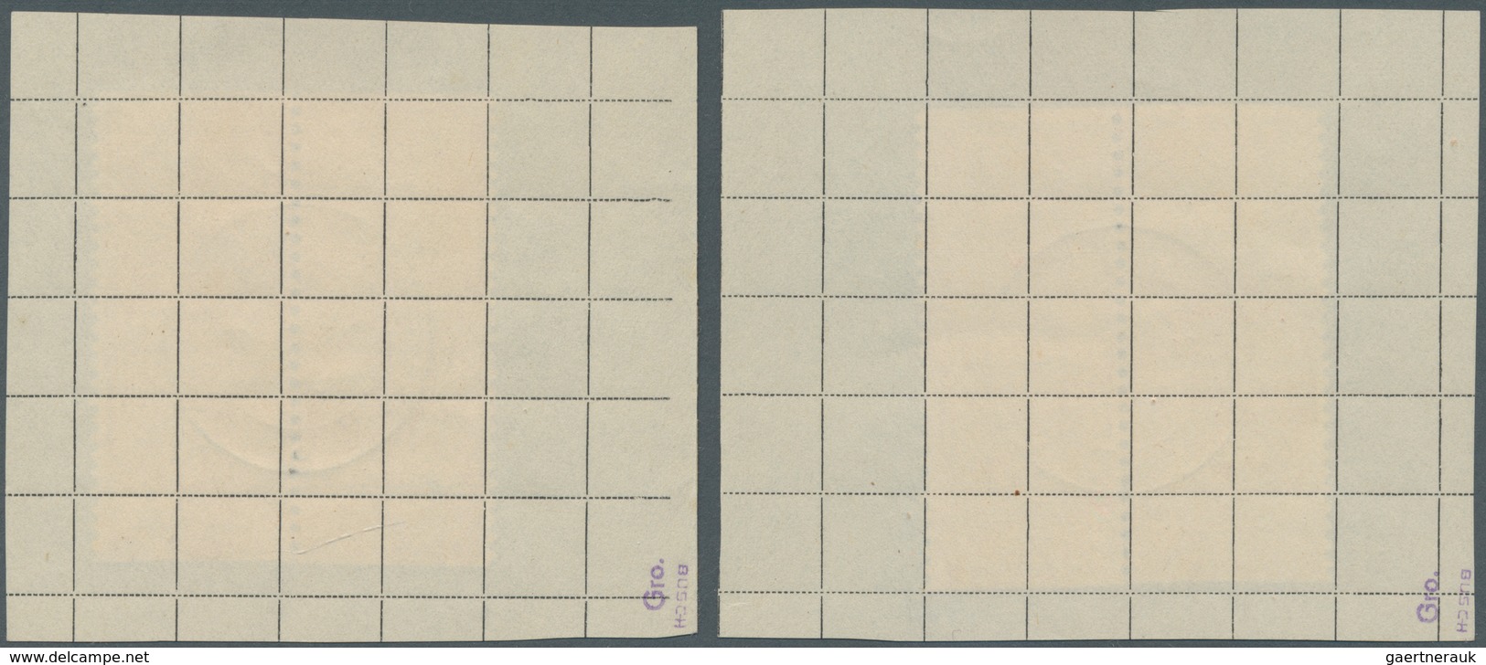 Sowjetische Zone - Ost-Sachsen: 1946, 5 Pfg. Und 8 Pfg - 40 Pfg. Ziffern Mit Senkrechter Postmeister - Altri & Non Classificati