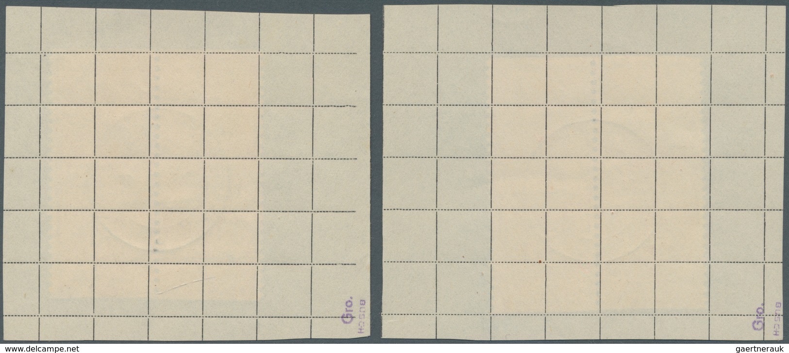 Sowjetische Zone - Ost-Sachsen: 1946, 5 Pfg. Und 8 Pfg - 40 Pfg. Ziffern Mit Senkrechter Postmeister - Other & Unclassified