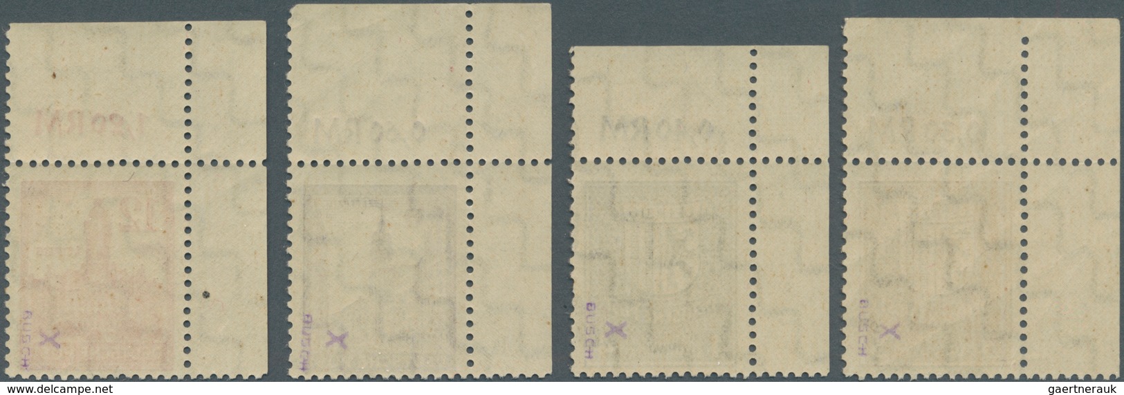 Sowjetische Zone - West-Sachsen: 1946, 3 Pfg. - 12 Pfg. Mit Wasserzeichen 1 X, Kompletter Satz Einhe - Altri & Non Classificati