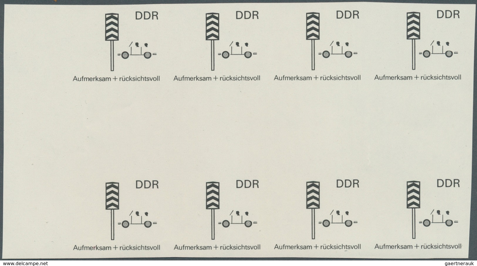 DDR: 1969, Sicherheit Im Straßenverkehr 5 Pf. 'Rücksichtnahme Auf Fußgänger' In 6 Verschiedenen Unge - Collections