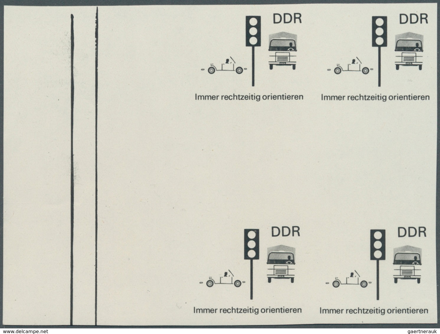 DDR: 1969, Sicherheit Im Straßenverkehr 10 Pf. 'Immer Rechtzeitig Orientieren (Ampel)' In 6 Verschie - Collezioni