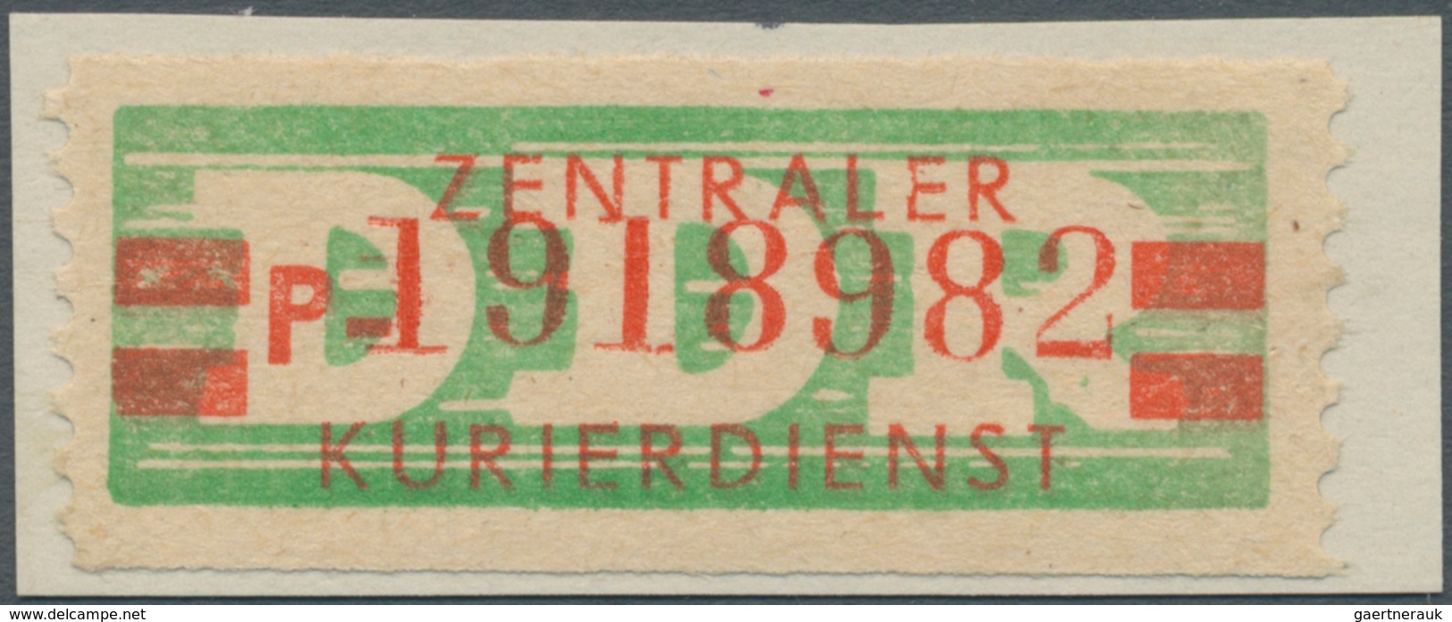 DDR - Dienstmarken B (Verwaltungspost A / Zentraler Kurierdienst): 1959, Wertstreifen Für Den ZKD, 2 - Altri & Non Classificati