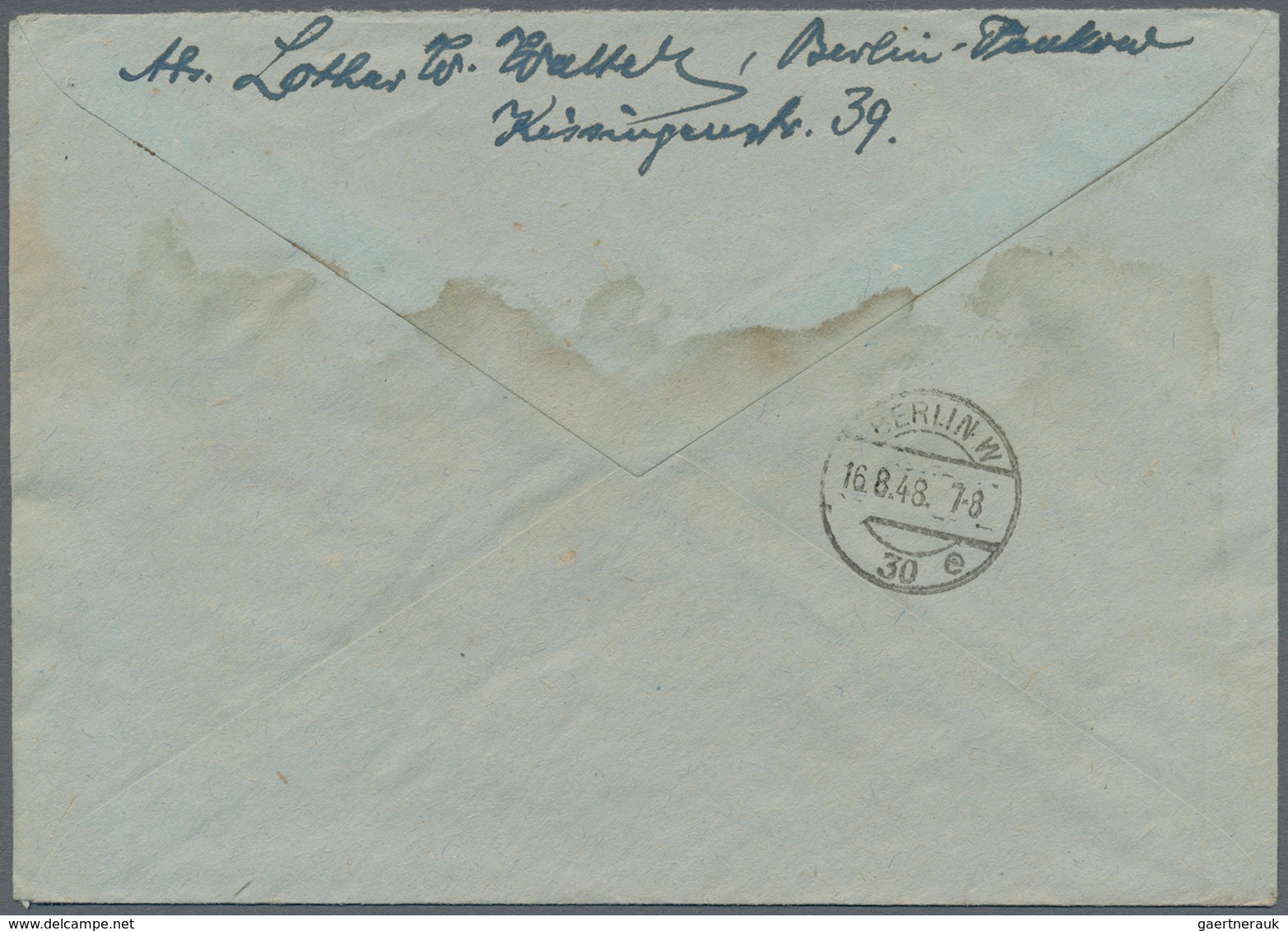 Berlin: 1948, Drei Bedarfsbriefe Mit Teils Mischfrankaturen U.a. Schwarzaufdruck 16 Pf. + 60 Pf. Sow - Used Stamps