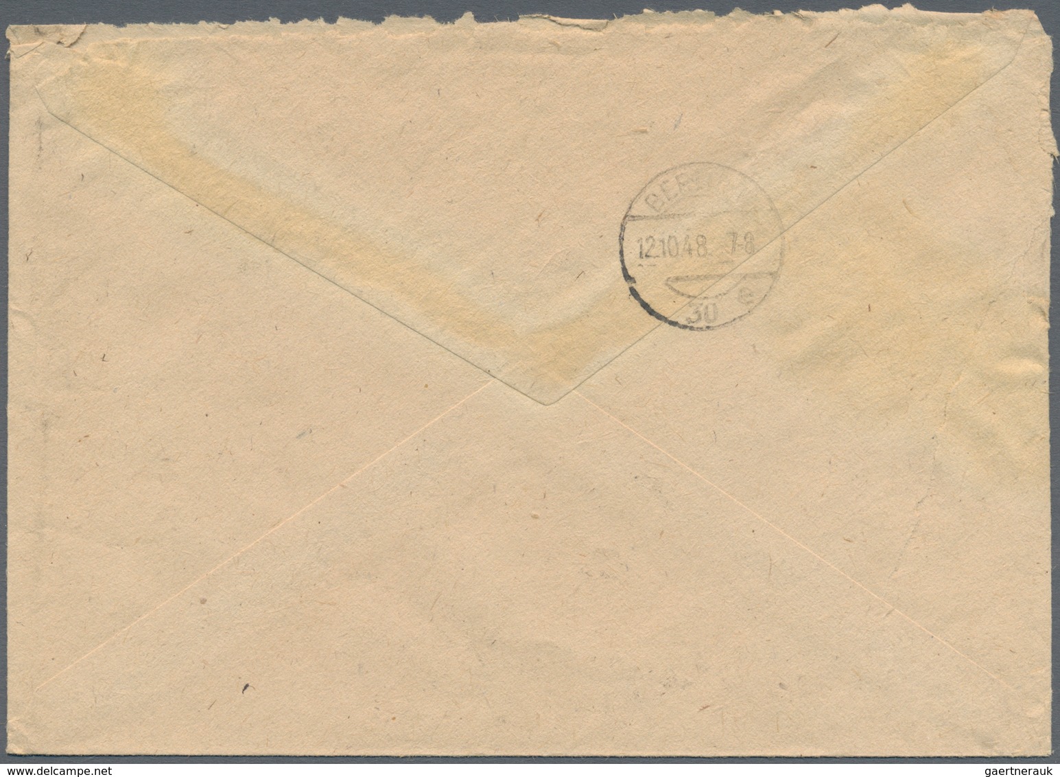 Berlin: 1948, Schwarzaufdruck Zwei R-Briefe Der 1. Und 2. Gewichtsstufe Mit 76 Pf.-Frankatur (60 Pf. - Used Stamps