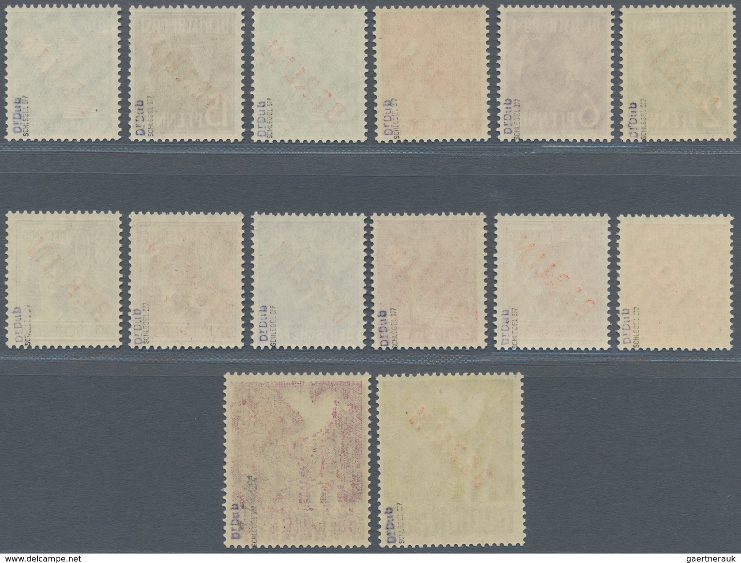 Berlin: 1949, Rotaufdruck BERLIN, Kpl. Satz In Postfrischer Besterhaltung, Jeder Wert Tiefst Gepr. S - Used Stamps