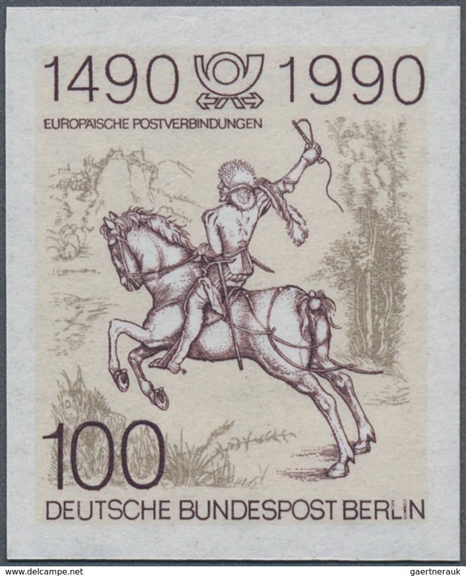 Berlin: 1990, 100 Pf Postreiter, Ungezähnt, Tadellos Postfrisch, Fotoattest Schlegel BPP "echt Und E - Usati