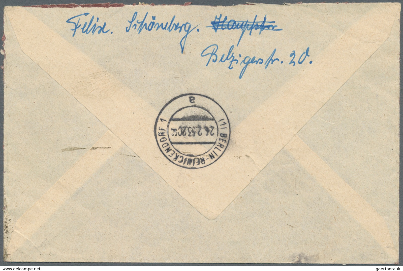 Berlin - Postschnelldienst: 1949/53:  Kleiner Posten Von Vier Schnelldienstbriefen, Alle Mit 80 Pfen - Altri & Non Classificati