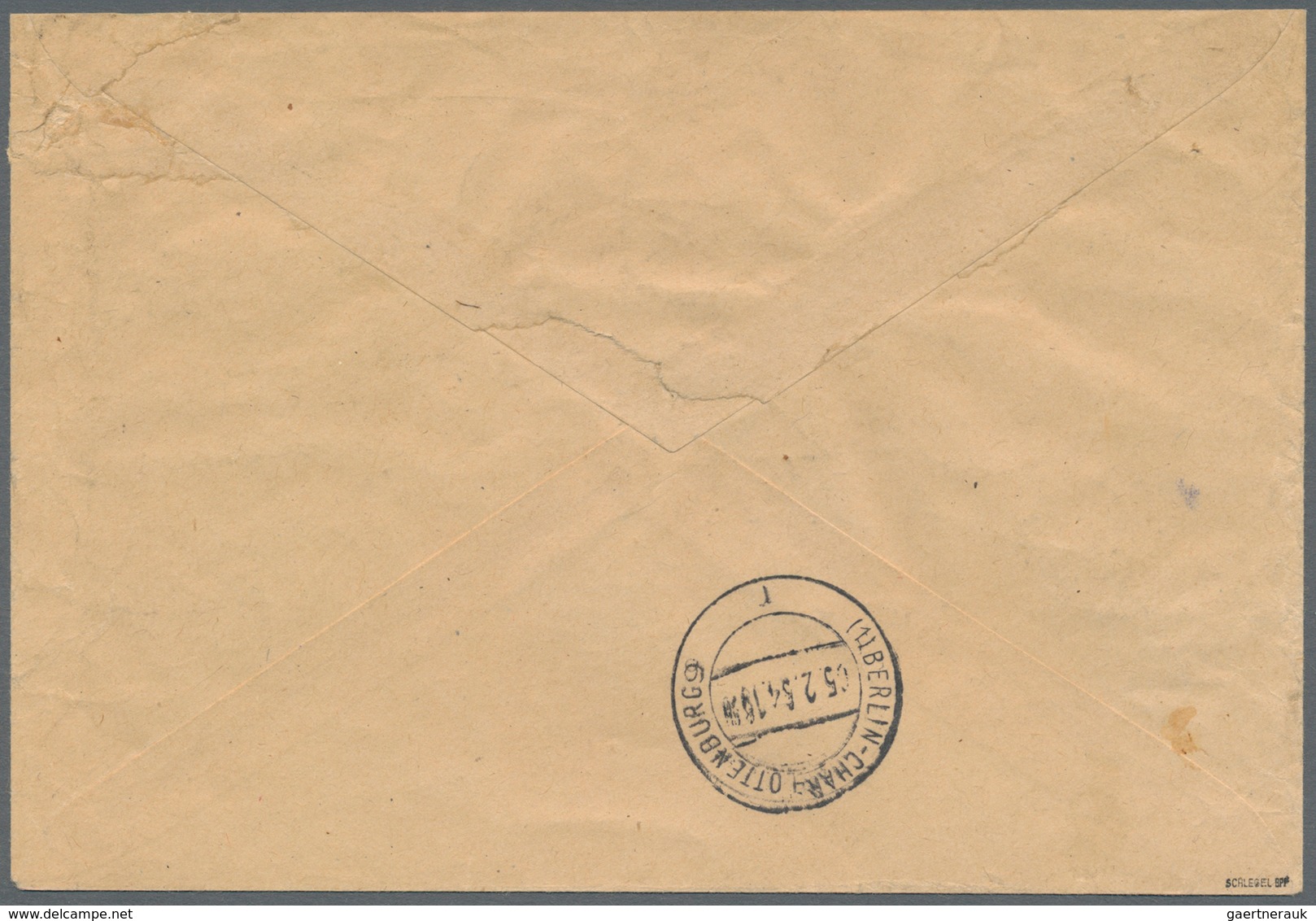 Berlin - Postschnelldienst: 1954: Schnelldienstbrief Mit Absender-Freistempel =080= DAG Deutsche Ang - Other & Unclassified