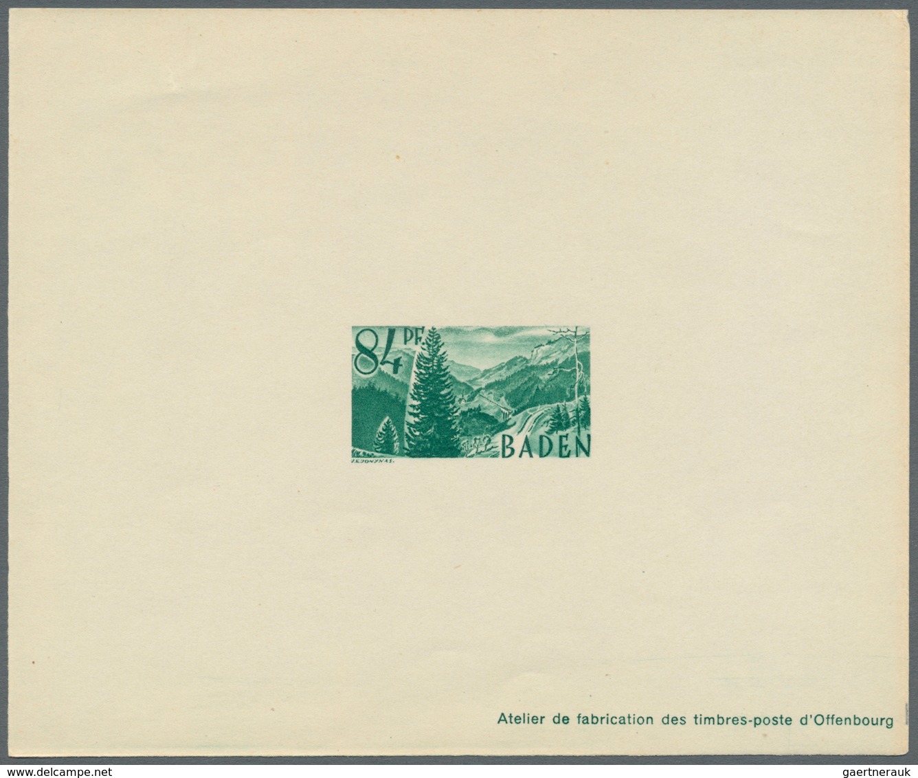 Französische Zone - Baden: 1947, 2 Pfg. Bis 1 M. Freimarken Als Ministerblocks Auf Kartonpapier Mit - Altri & Non Classificati