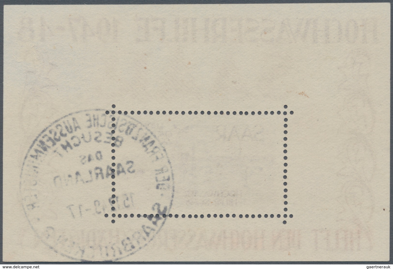 Saarland (1947/56): 1948, Hochwasserhilfe-Blockpaar, Jeweils Mit Sonderstempel "SAABRÜCKEN 2 DER FRA - Used Stamps