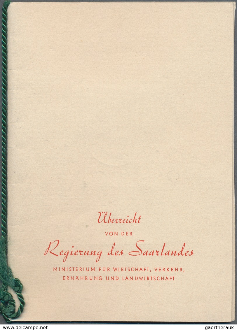 Saarland (1947/56): 25 Und 200 Fr. Europarat Ungebraucht Und Mit Ersttagsstempel "SAARBRÜCKEN 8.8.50 - Usati