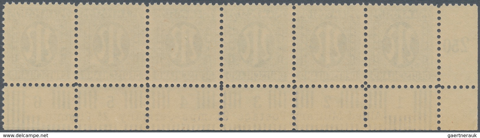 Bizone: 1945, AM-Post Deutscher Druck, Probedrucke Auf Papier X (Farbe Im UV-Licht Abweichend) Gez. - Altri & Non Classificati