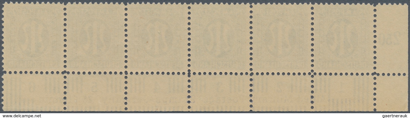 Bizone: 1945, AM-Post Deutscher Druck, Probedrucke Auf Papier X (Farbe Im UV-Licht Abweichend) Gez. - Other & Unclassified