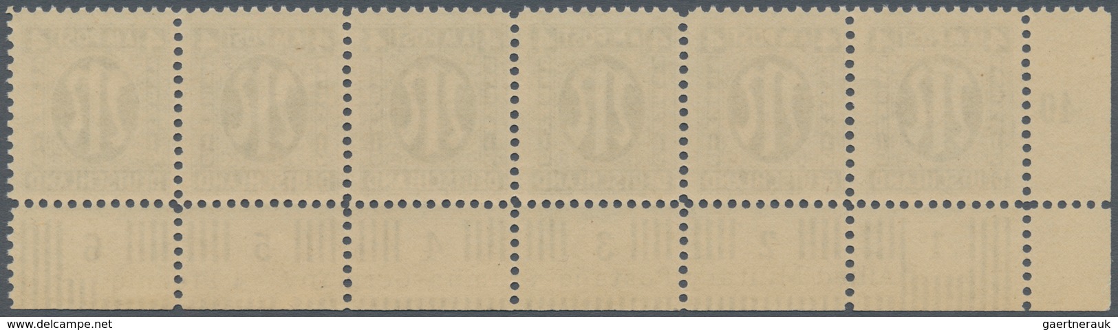 Bizone: 1945, AM-Post Deutscher Druck, Probedrucke Auf Papier X (Farbe Im UV-Licht Abweichend) Gez. - Altri & Non Classificati