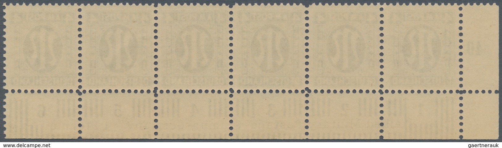 Bizone: 1945, AM-Post Deutscher Druck, Probedrucke Auf Papier X (Farbe Im UV-Licht Abweichend) Gez. - Other & Unclassified