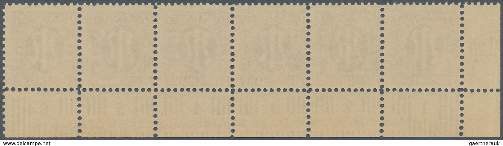 Bizone: 1945, AM-Post Deutscher Druck, Probedrucke auf Papier x (Farbe im UV-Licht abweichend) gez.