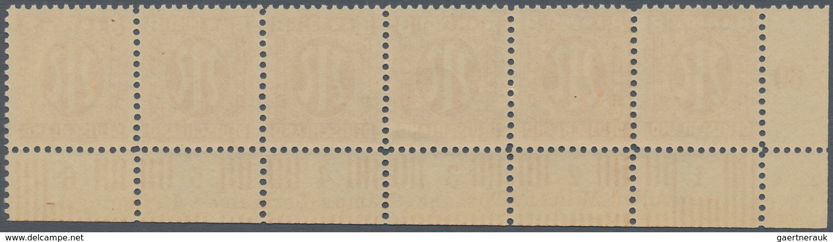 Bizone: 1945, AM-Post Deutscher Druck, Probedrucke auf Papier x (Farbe im UV-Licht abweichend) gez.