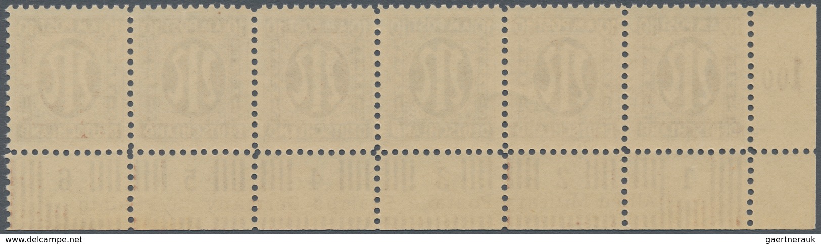 Bizone: 1945, AM-Post Deutscher Druck, Probedrucke auf Papier x (Farbe im UV-Licht abweichend) gez.