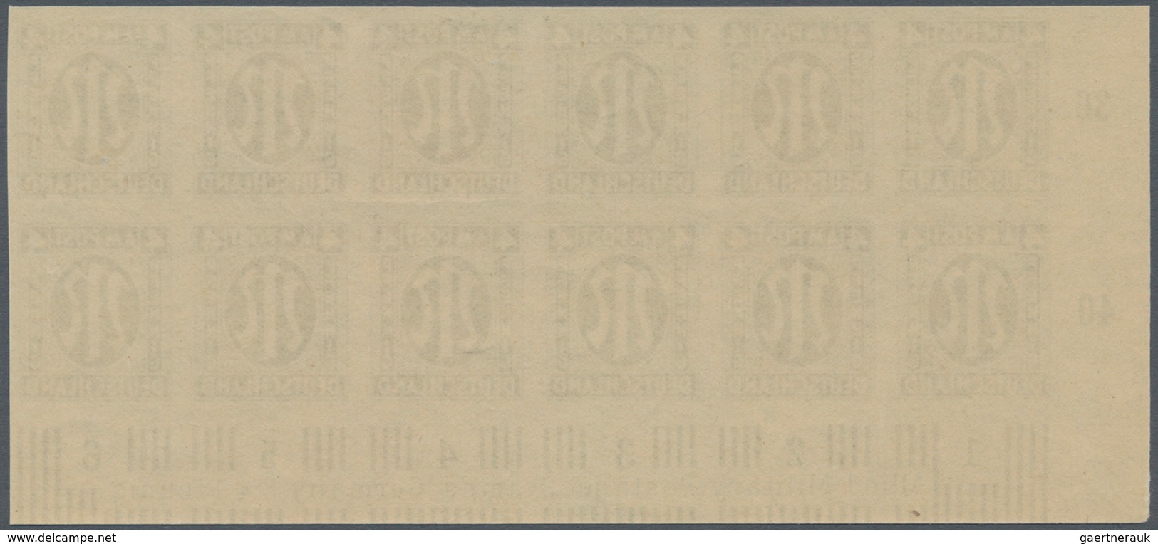 Bizone: 1945, AM-Post Deutscher Druck, Probedrucke Auf Papier X (Farbe Im UV-Licht Abweichend), 4 Pf - Altri & Non Classificati