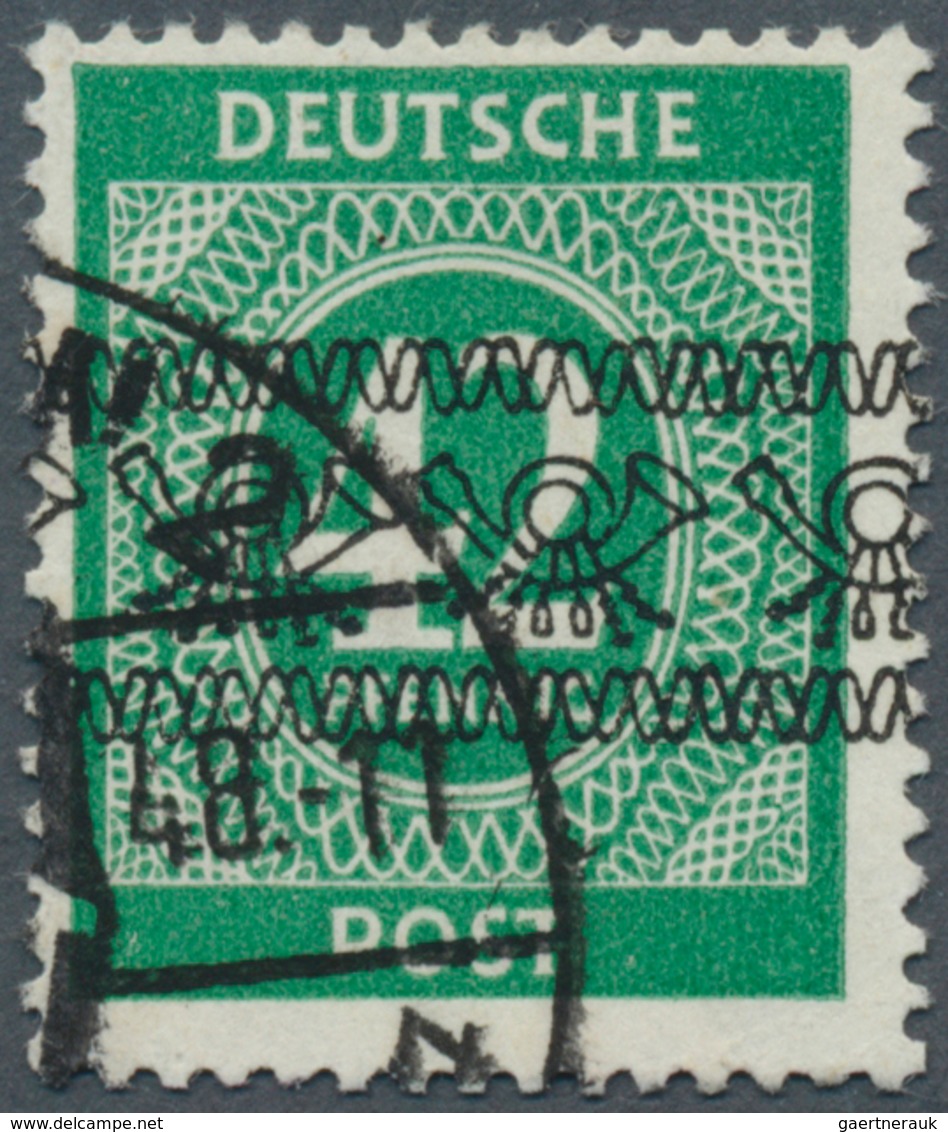 Bizone: 1948, 42 Pfg. Mit Bandaufdruck Gestempelt, Geprüft Schlegel BPP, Mi. 850,- Euro. - Other & Unclassified