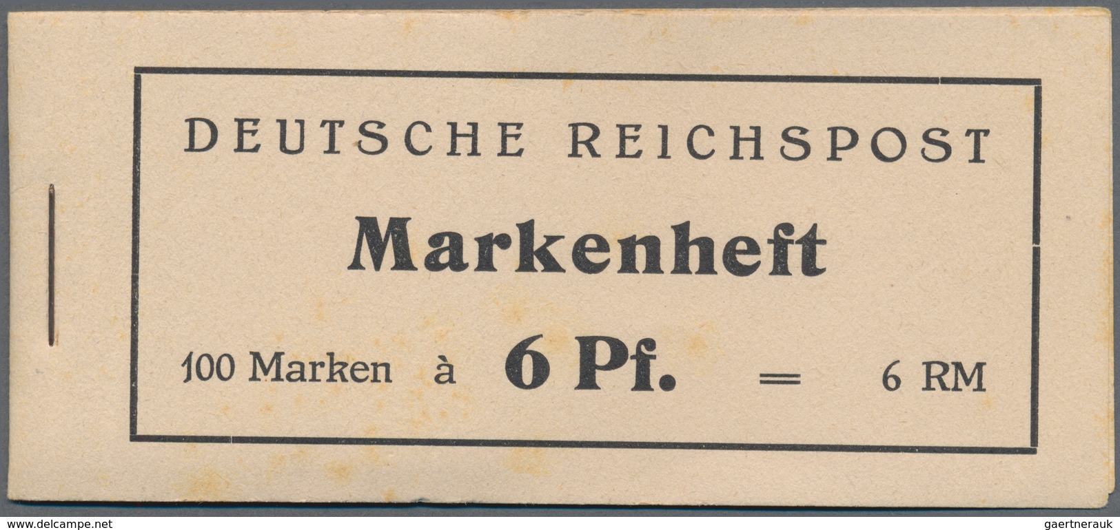 Bizone - Markenheftchen: 1945. Die Auflage Des MH A1 Mit 100 Marken Zu 6 Pf Wurde 1945 Von Der RPD B - Other & Unclassified