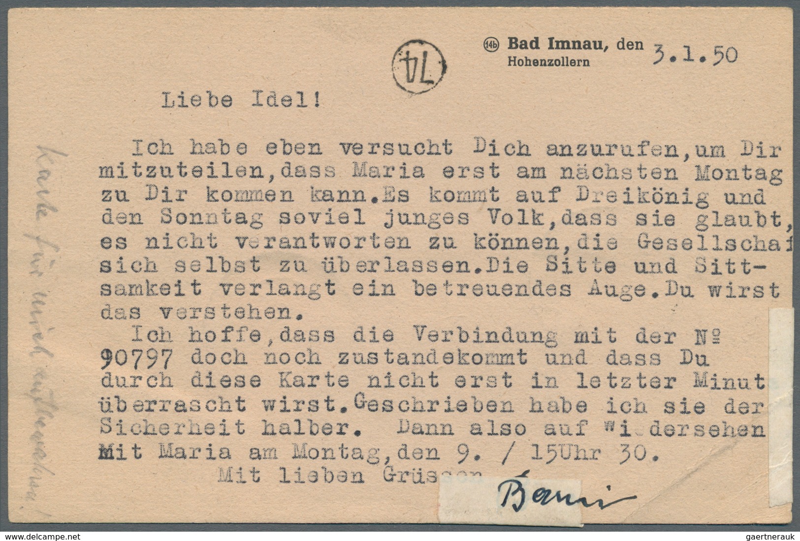 Bundesrepublik Deutschland: 1949, 30 Pfg. Helfer Der Menschheit, Zwei Werte, Zusammen Mit 10 Pfg. Al - Collections