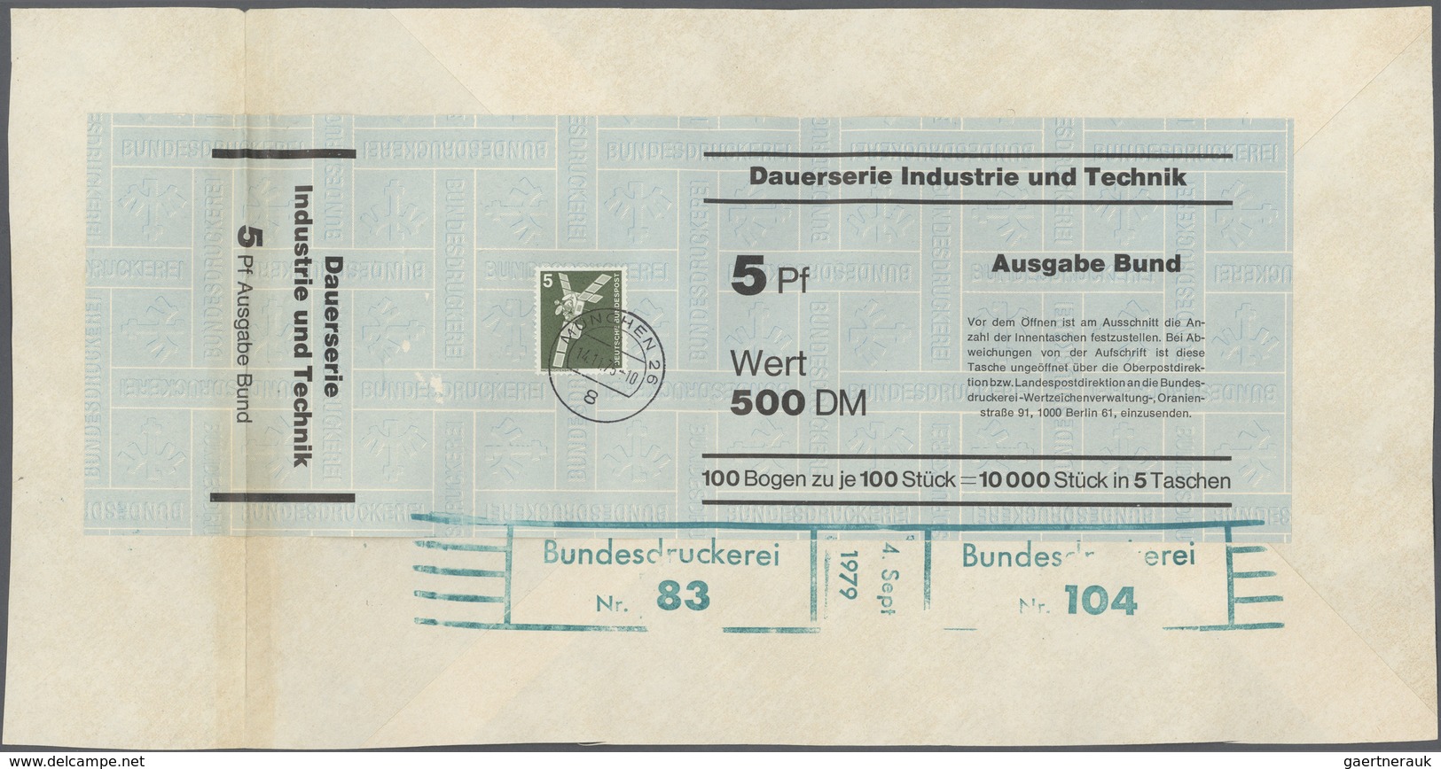 Bundesrepublik Deutschland: 1975/78, Industrie & Technik 5 - 500 Pfg., Kompletter Satz Mit Ergänzung - Collezioni
