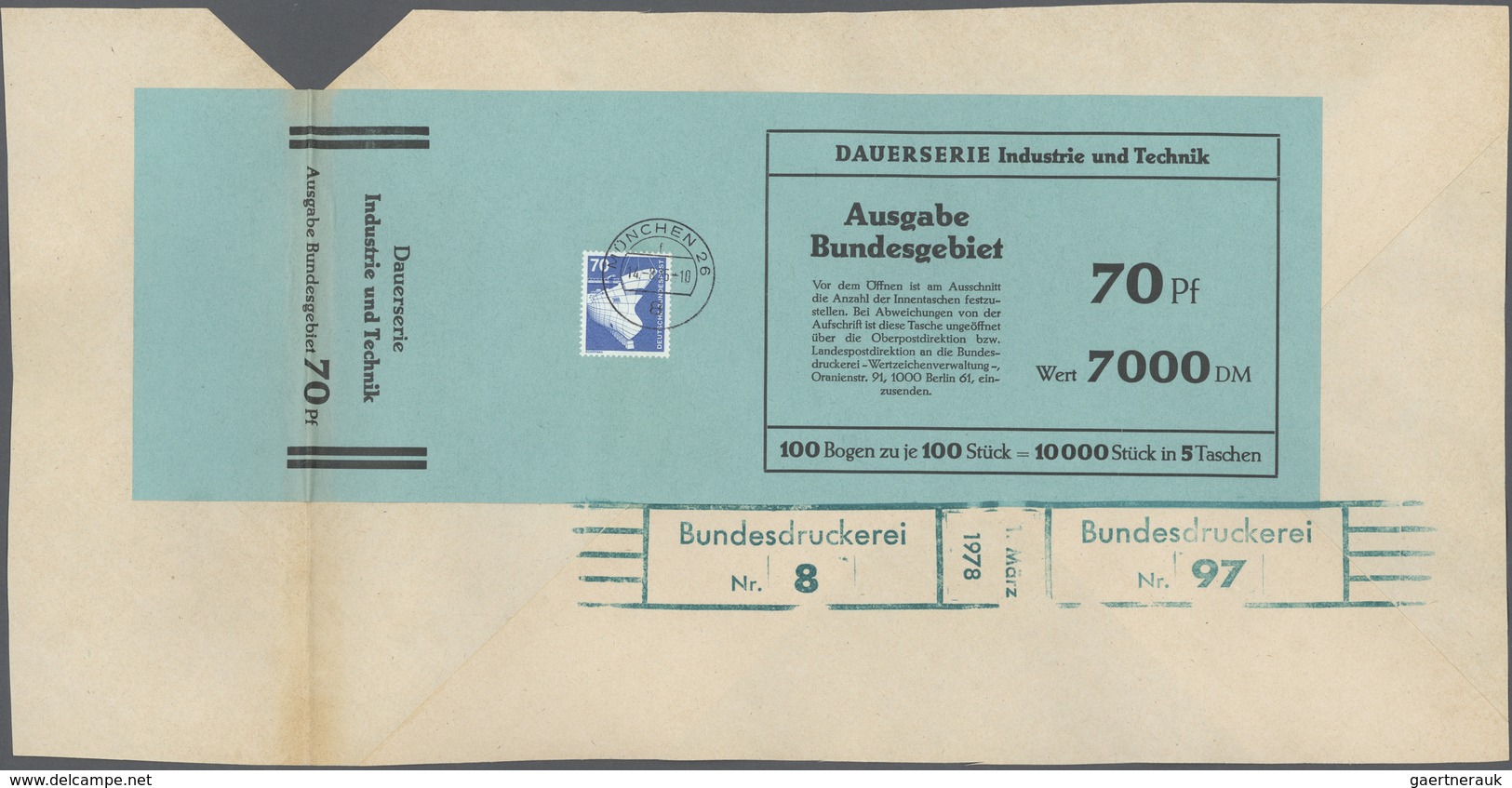 Bundesrepublik Deutschland: 1975/78, Industrie & Technik 5 - 500 Pfg., kompletter Satz mit Ergänzung