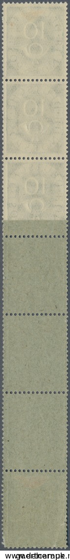 Bundesrepublik - Rollenmarken: 1951, Ein Rollenende Der Posthorn 10 Pf. Von Drei Marken Mit Unten Vi - Roller Precancels