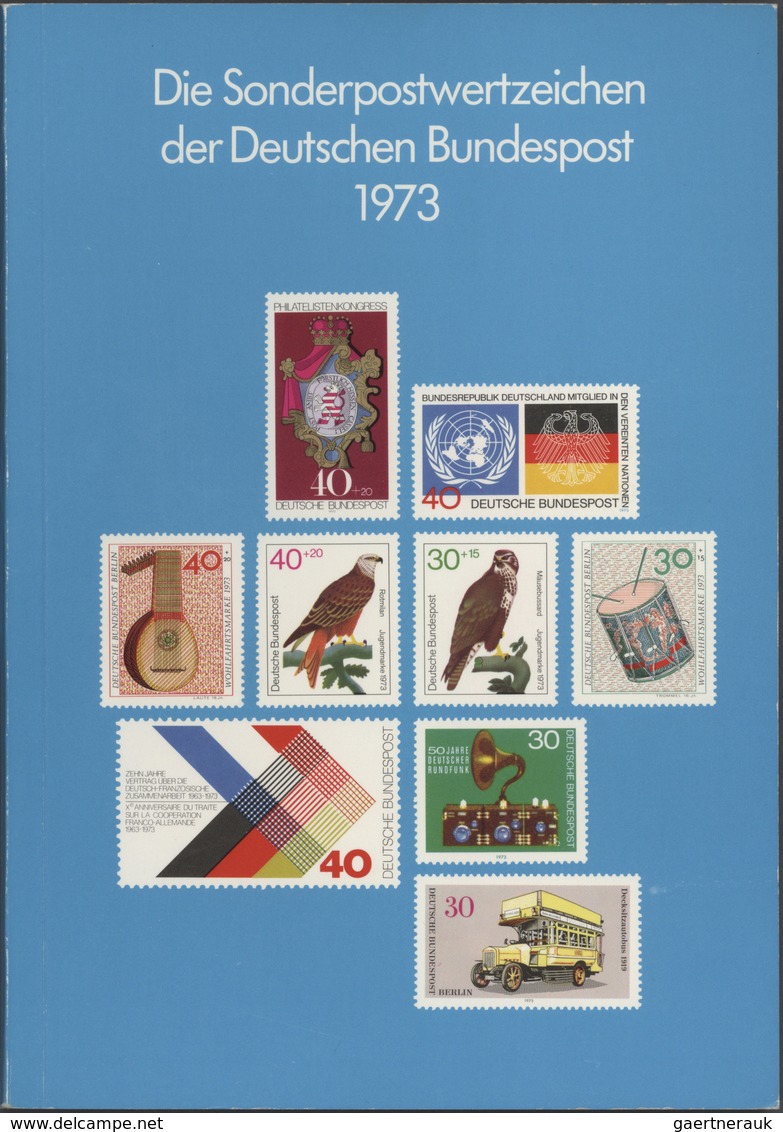 Bundesrepublik - Jahrbücher: 1973, Das Gesuchte Und Seltene Jahrbuch In Originalhülle, Mi. 1700,- - Other & Unclassified