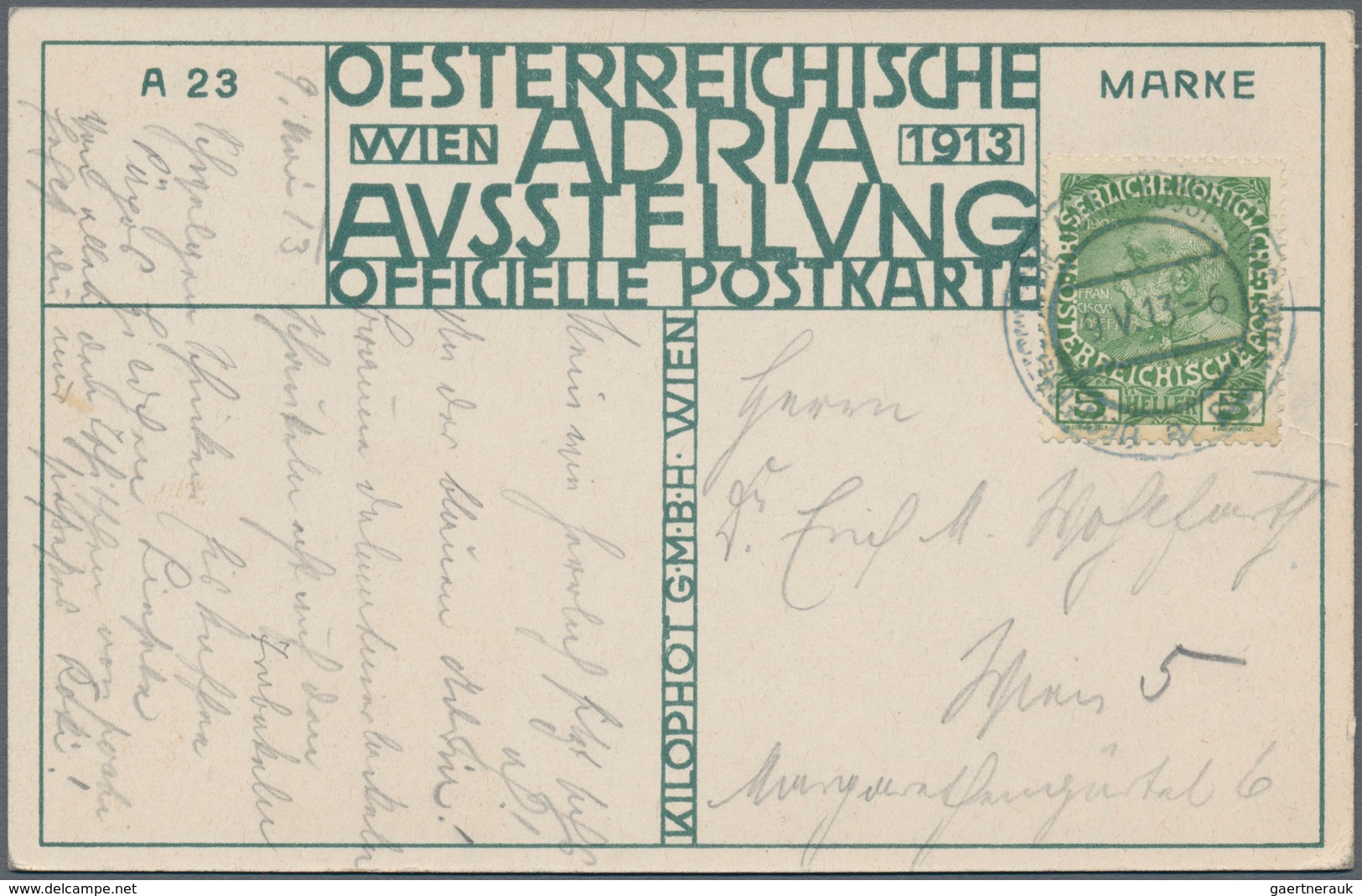 Ansichtskarten: Künstler / Artists: 1913, WIENER WERKSTÄTTE, Drei Verschiedene Künstlerkarten Von Be - Unclassified