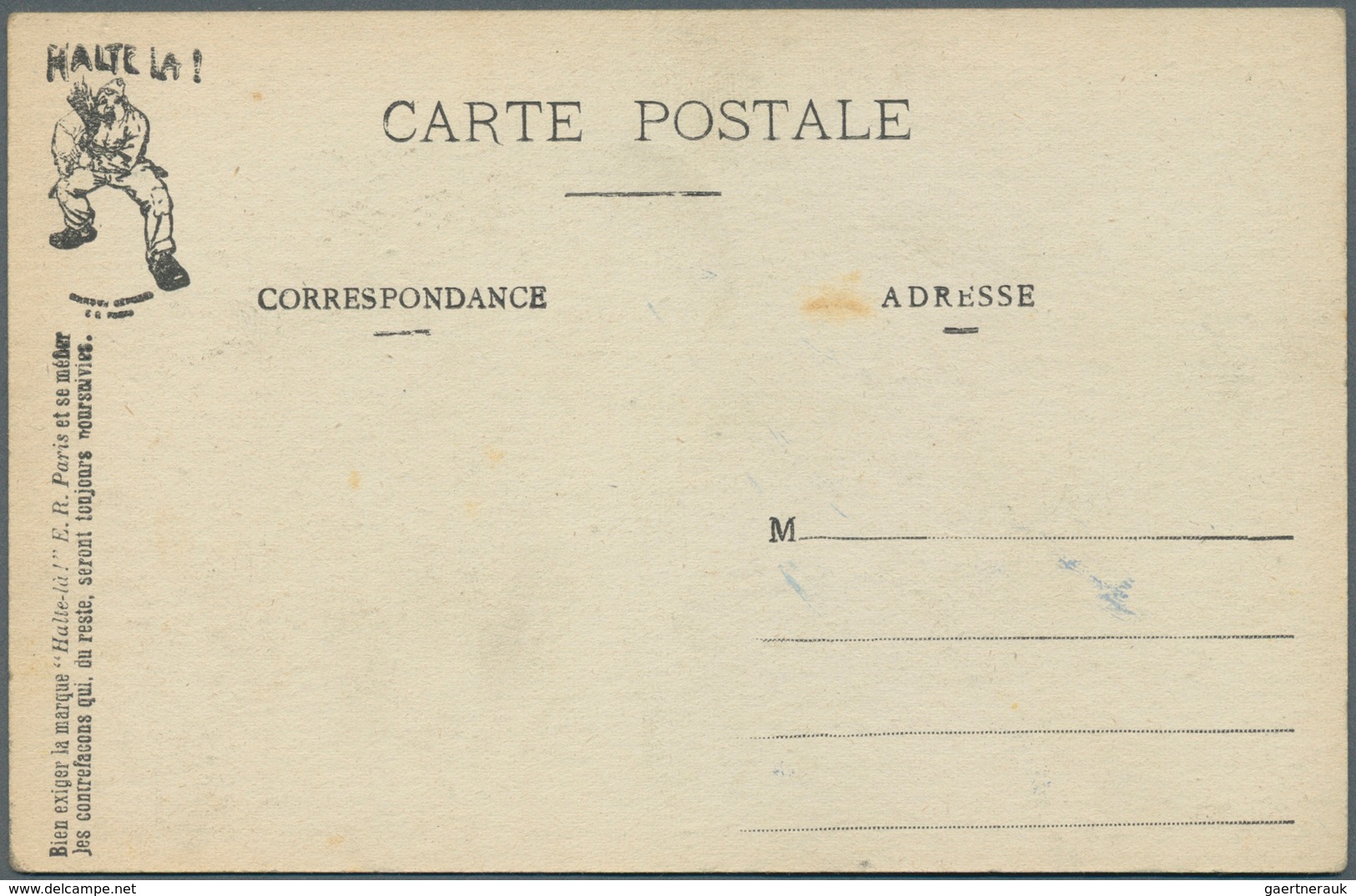 Ansichtskarten: Motive / Thematics: MILITÄR / 1. WELTKRIEG, Frankreich Soldat 10-teiliges Puzzle, al