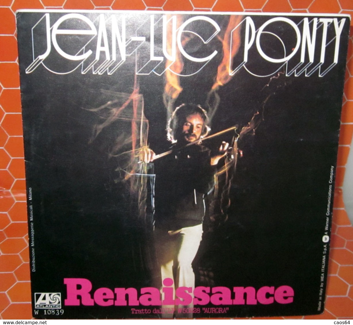 JEAN - LUC  PONTY RENAISSANCE  COVER NO VINYL 45 GIRI - 7" - Accessories & Sleeves