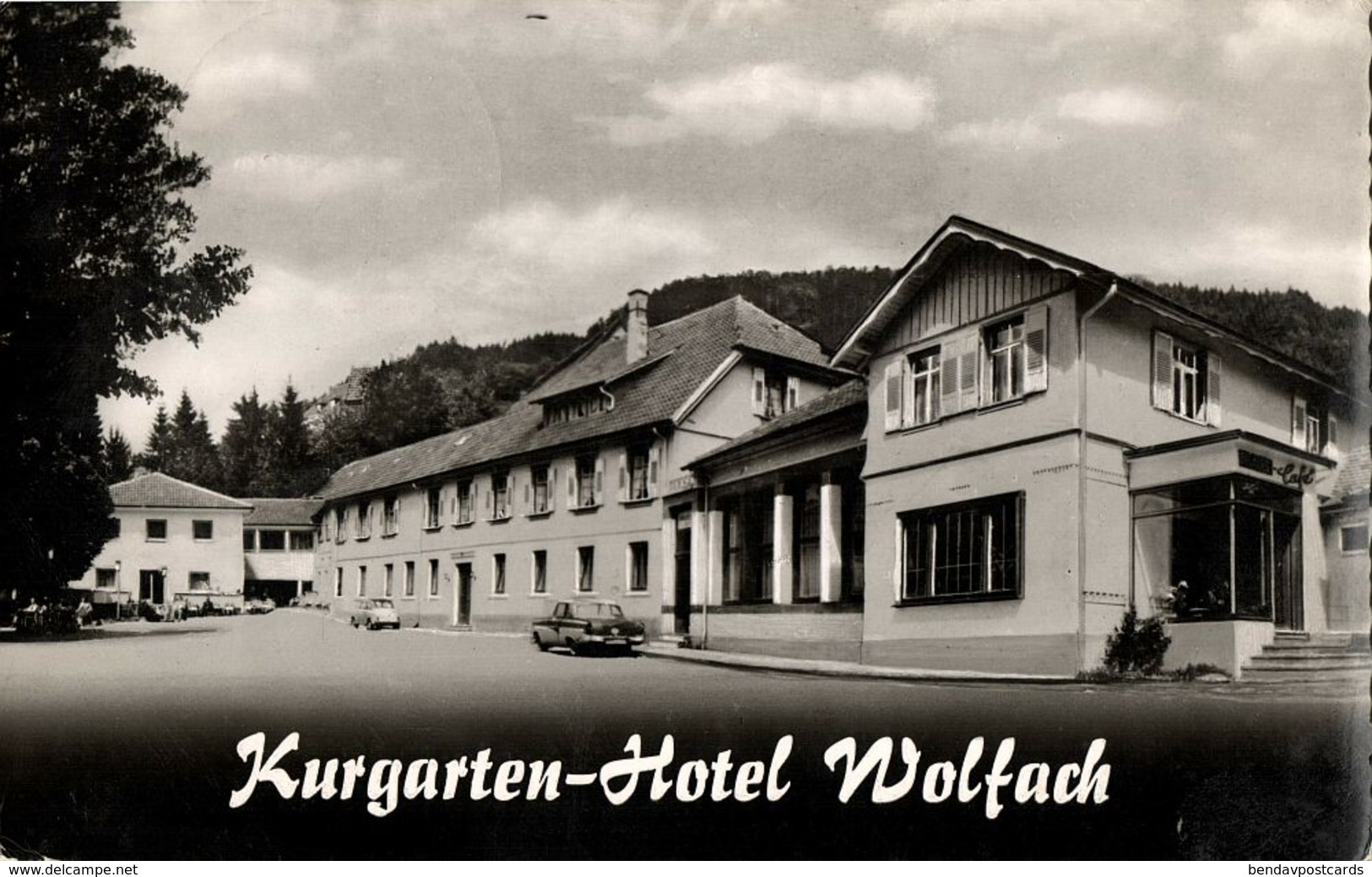 WOLFACH, Kurgarten Hotel, Auto (1962) AK - Wolfach