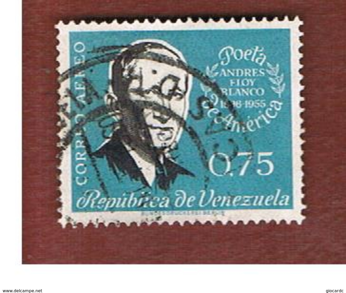VENEZUELA  - SG 1612 -  1960 ANNIV. OF BLANCO, POET  -  USED° - Venezuela