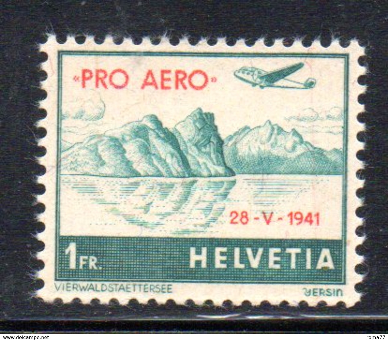 359/1500 - SVIZZERA 1941 , Posta Aerea   Unificato N. 34A  ***  MNH - Nuovi