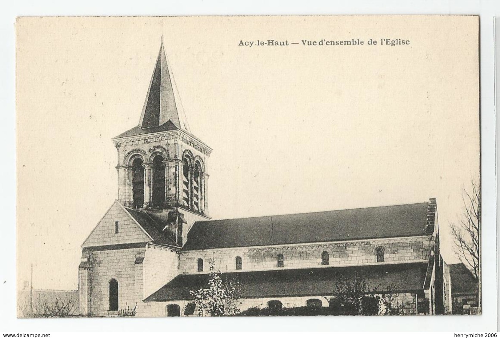 Aisne 02 - Acy Le Haut Vue D'ensemble De L'église Ed Nougarède Et Lestrat De Soissons - Other & Unclassified
