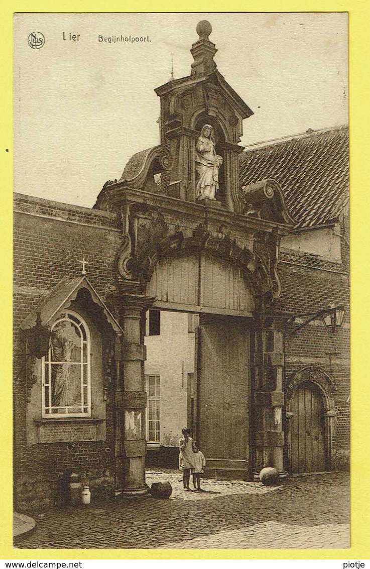 * Lier - Lierre (Antwerpen - Anvers) * (Nels, Uitgever Slootmaekers Geerinckx) Begijnhof Poort, Porte Béguinage, Animée - Lier