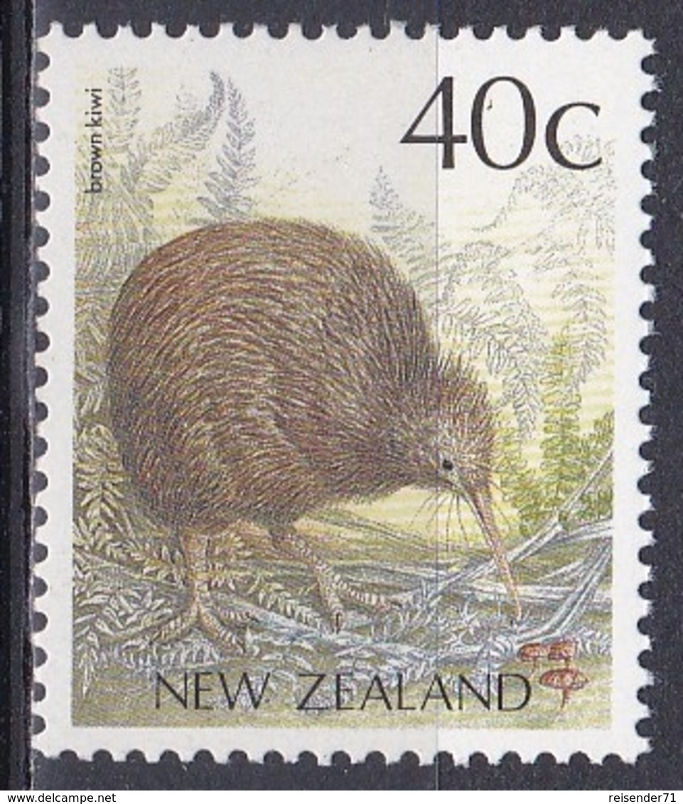 Neuseeland New Zealand 1988 Tiere Fauna Animals Vögel Birds Oiseaux Aves Uccelli Kiwi Streifenkiwi, Mi. 1051 ** - Ungebraucht