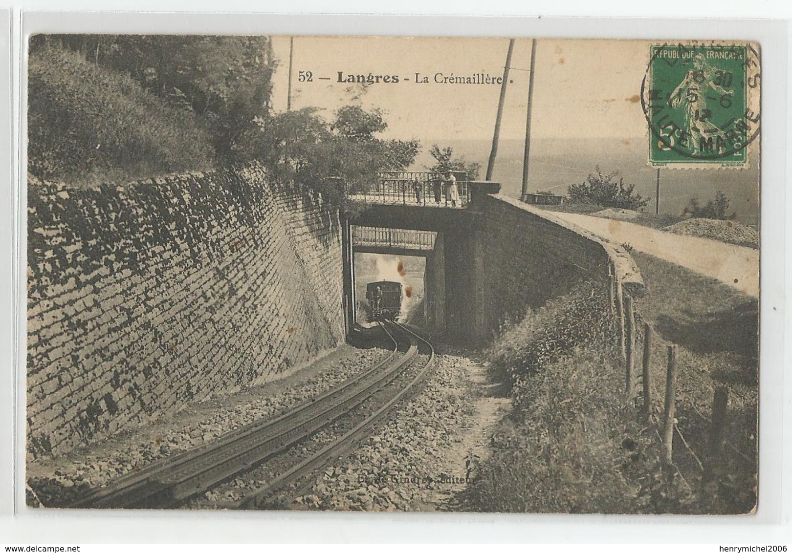 52 Haute Marne - Langres La Crémaillère Train - Langres