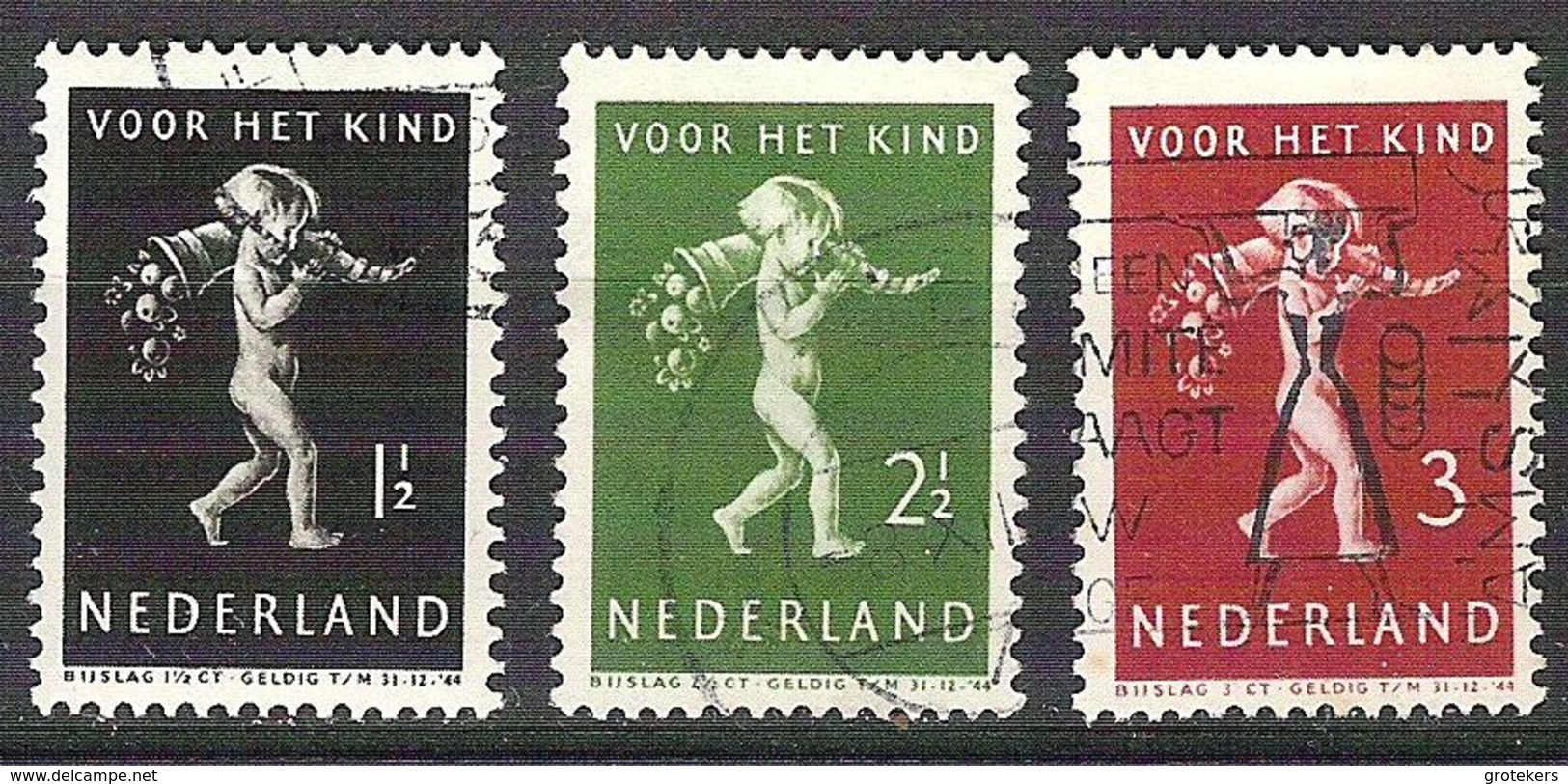 NEDERLAND NVPH 327/331  Gestempeld/ Obliteré / Cancelled - Oblitérés