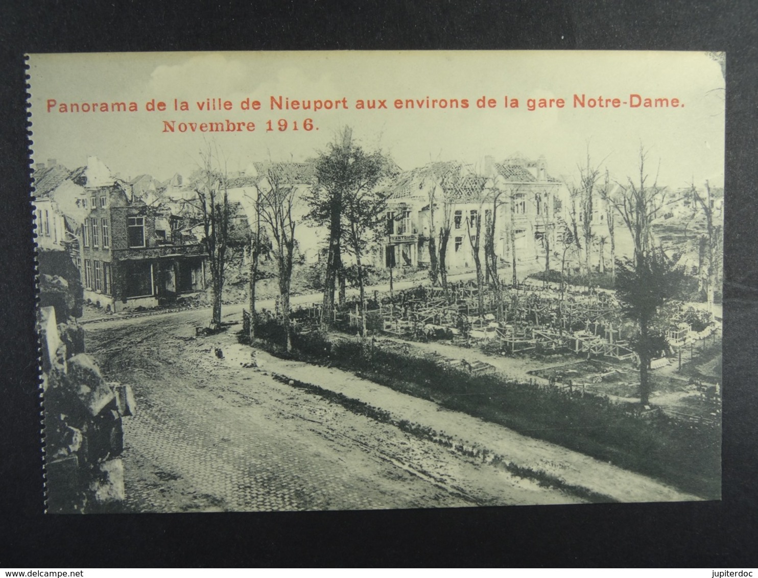 Panorama De La Ville De Nieuport Aux Environs De La Gare Notre-Dame Novembre 1916 - Guerra 1914-18