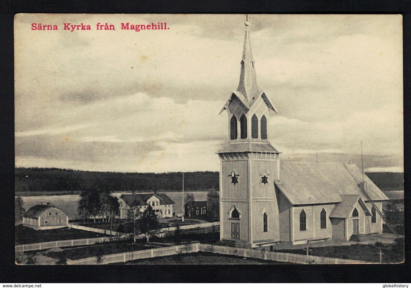 DE1616 - SWEDEN - SÄRNA KYRKA FRAN MAGNEHILL - CHURCH - Suède