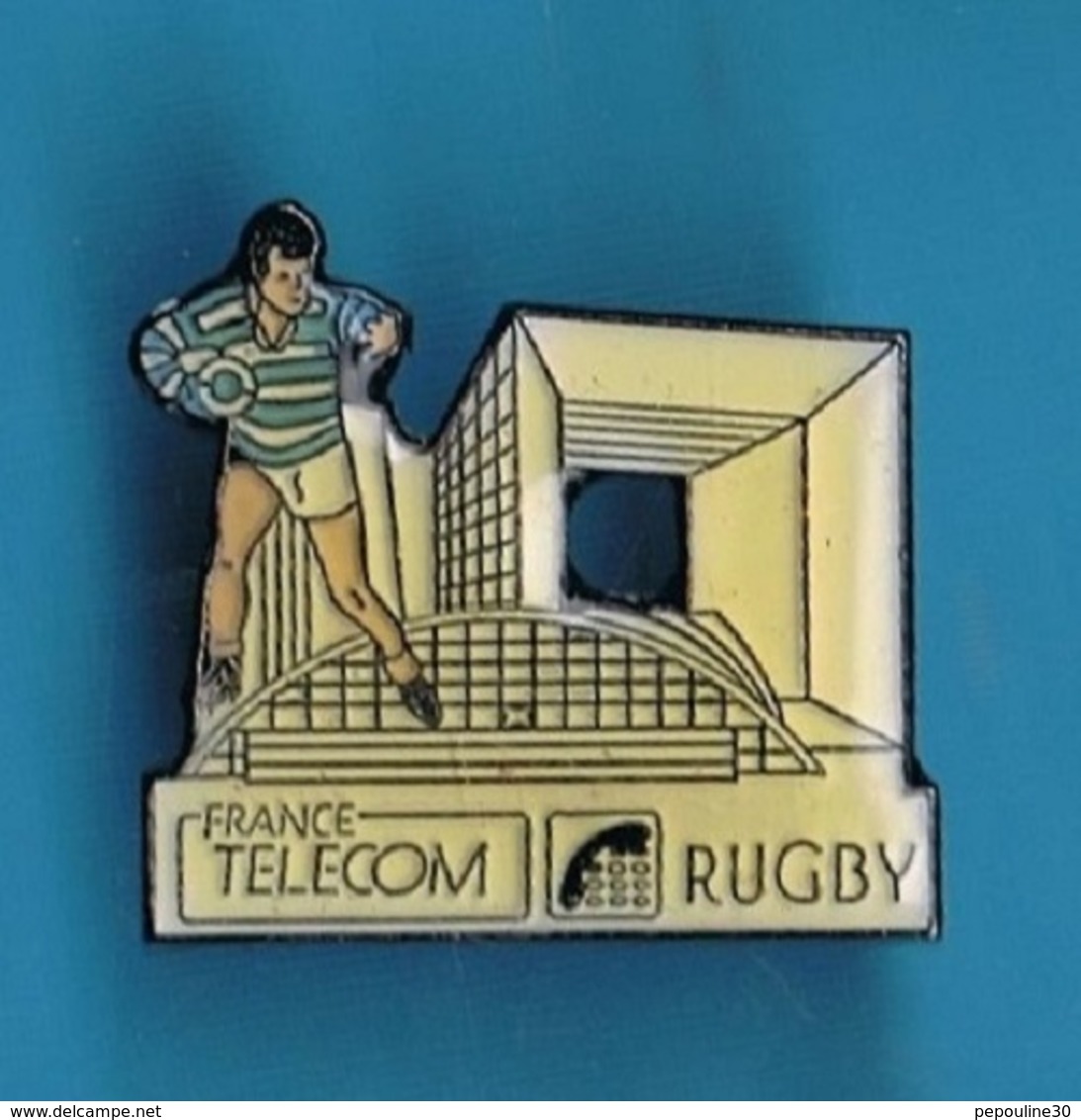 PIN'S  //  ** RUGBY / FRANCE TÉLÉCOM / LA DÉFENSE ** - Rugby