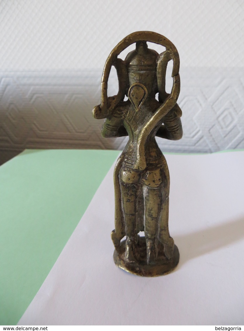 STATUETTE En BRONZE Du DIEU SINGE HANAMÂN XIXème Siècle ( Inde )  ( Pas Courant ) - SUPERBE FIGURINE, VOIR SCANS - Art Asiatique